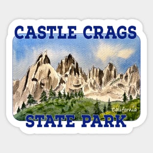 Castle Crags State Park, California Sticker